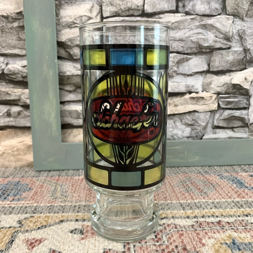 6 Anchor Hocking Beer Glasses Pabst BlackLabel Miller Schaefer Falstaff Schlitz - Picture 8 of 9